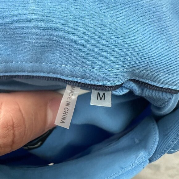 Bugatchi Shirt Mens M Blue Ooohcotton 8 Way Stretch Business Casual Button Down - Picture 4 of 8